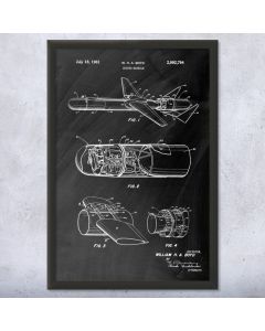 Guided Missile Framed Patent Print