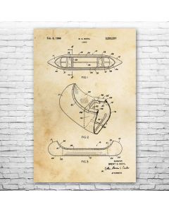 Canoe Patent Print Poster