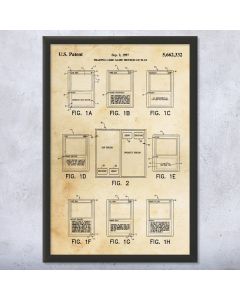 Magic Cards Framed Patent Print