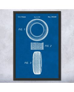 Car Tire Patent Framed Print