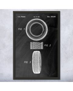 Car Tire Framed Patent Print