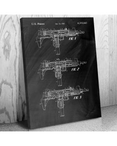 Uzi Submachine Gun Canvas Print