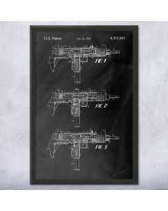 Uzi Submachine Gun Framed Print