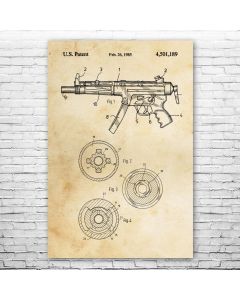 H&K MP5 Submachine Gun Poster Print