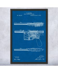 Mauser C96 Pistol Framed Print