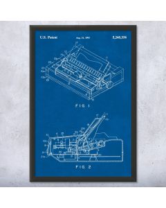 Dot Matrix Printer Framed Patent Print