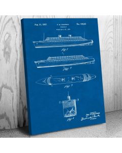 Steamship Patent Canvas Print