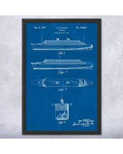 Steamship Framed Print