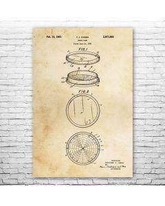 Petri Dish Poster Patent Print