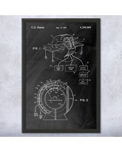 CAT Scan Framed Patent Print