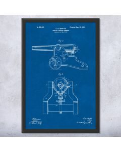 Breech Cannon Framed Patent Print
