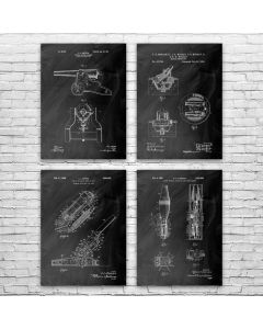 Artillery Patent Posters Set of 4