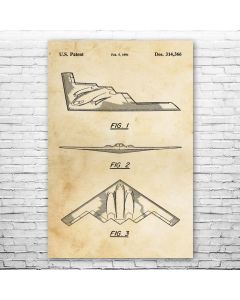 B-2 Stealth Bomber Poster Patent Print