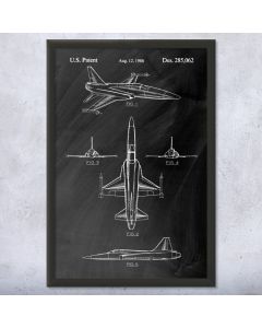 F-20 Tigershark Framed Patent Print