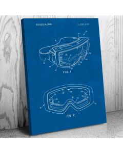 Ski Goggles Patent Canvas Print