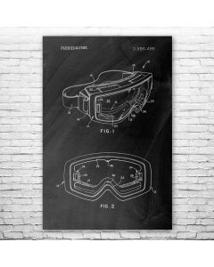 Ski Goggles Patent Print Poster