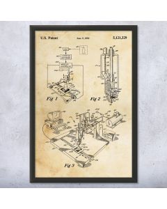 3D Printer Framed Patent Print