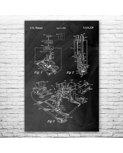 3D Printer Poster Patent Print
