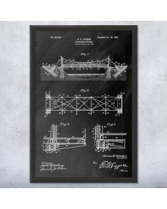 Suspension Bridge Framed Print