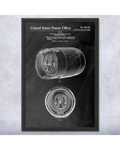 Beer Keg Patent Framed Print