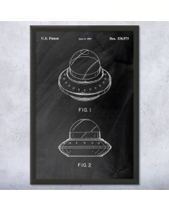 Flying Saucer Patent Framed Print