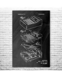 Calculator Patent Print Poster