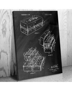 Tackle Box Patent Canvas Print