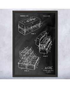 Tackle Box Patent Framed Print