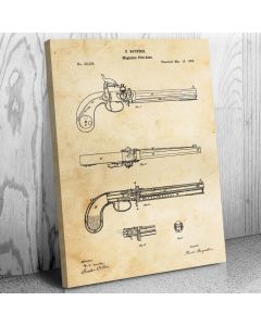 Flintlock Pistol Canvas Print
