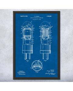 Vacuum Tube Framed Patent Print