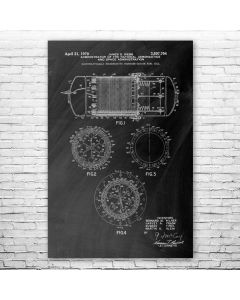 Hydrogen Fuel Cell Patent Print Poster