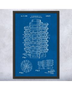 Luxury Apartment High Rise Framed Patent Print