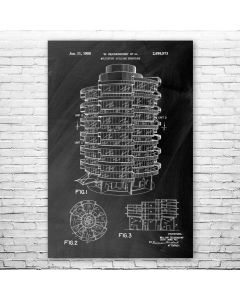 Apartment High Rise Patent Print Poster