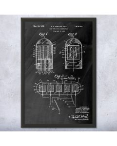Nixie Tube Framed Patent Print