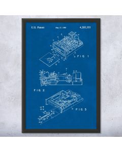 Floppy Disk Drive Patent Framed Print