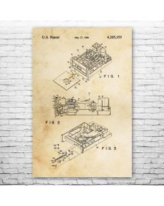 Floppy Disk Drive Poster Patent Print