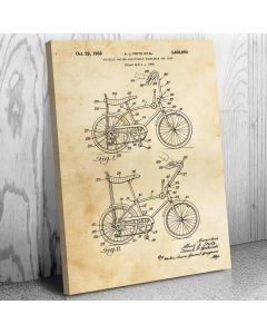 Stingray Bicycle Patent Canvas Print