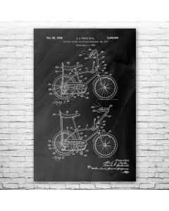 Stingray Bicycle Poster Patent Print