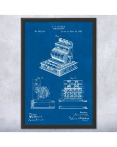 Cash Register Patent Print