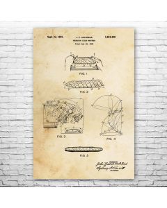 Cigar Roller Patent Print Poster
