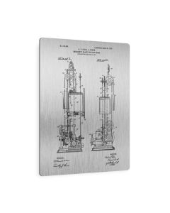 Elevator Emergency Brake Patent Metal Print