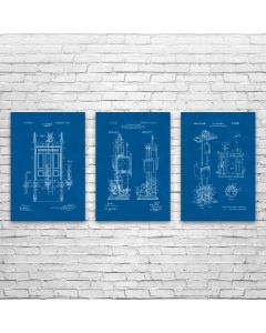 Elevator Patent Posters Set of 3