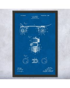 Skate Wheels Patent Framed Print
