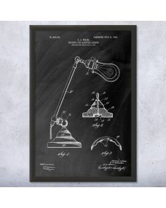 Desk Lamp Patent Print