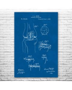 Bone Screw Patent Print Poster