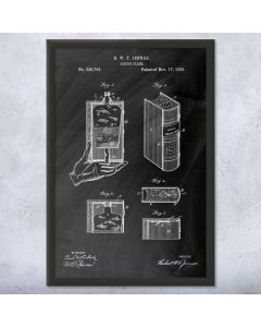 Hidden Flask Framed Patent Print