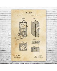 Hidden Flask Patent Print Poster