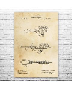 Linemans Wire Grip Patent Print Poster