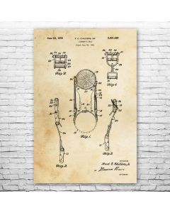 Linemans Belt Patent Print Poster