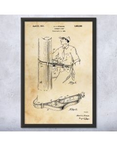 Linemans Belt Framed Patent Print